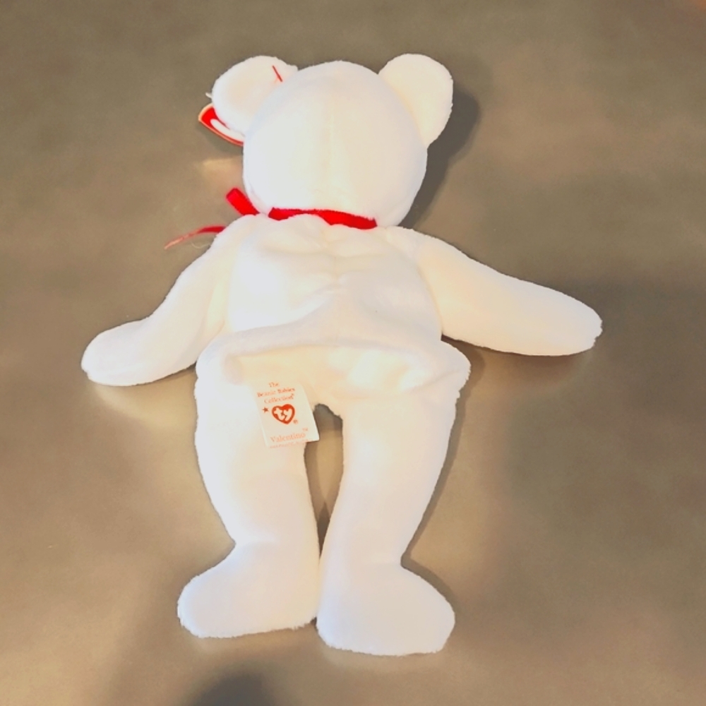 4 ty Beanie Baby's Lot - Halo, Peace, Curly, and Valentino - Picture 10 of 16